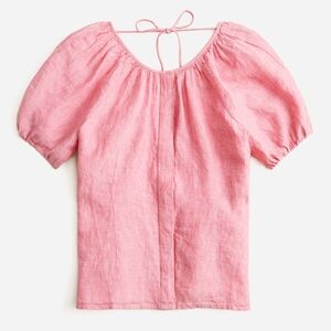 J. Crew Light Pink Puff Sleeve Top